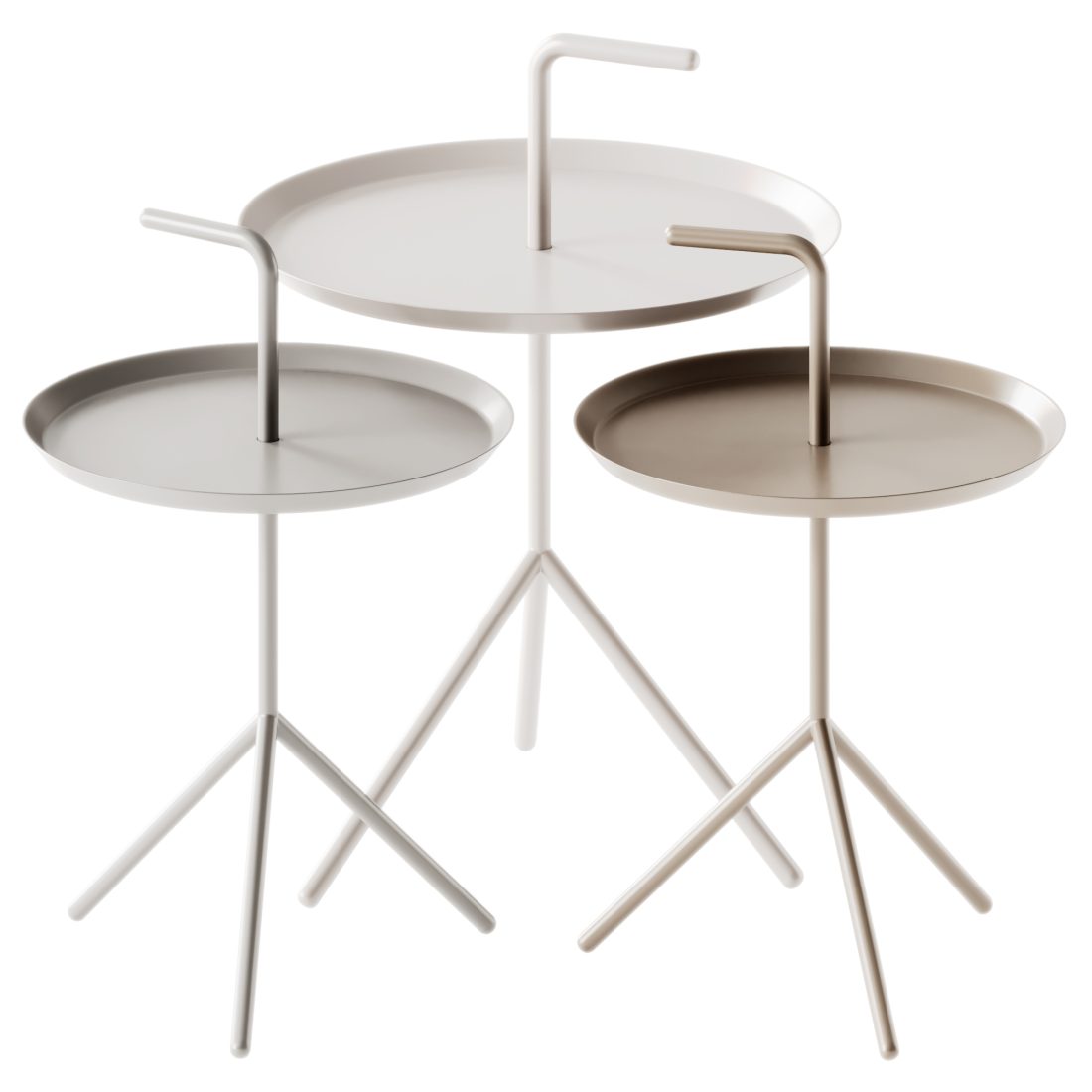Hay Dlm Side Tables - 3D Model for Corona