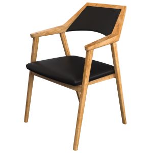 Quattro Wooden Chair Black