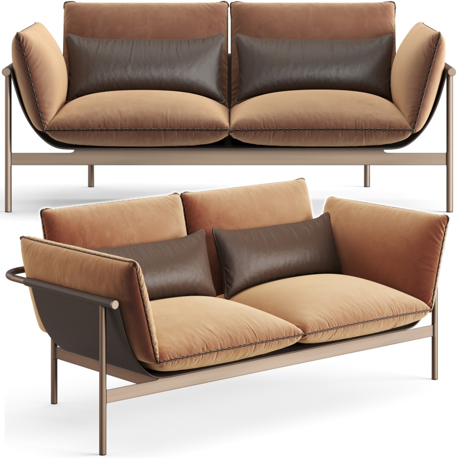 Fendi Casa Totu Sofa - 3D Model for Corona, VRay