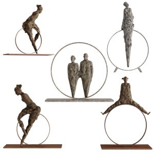 Human Sculptures 15 In Circles