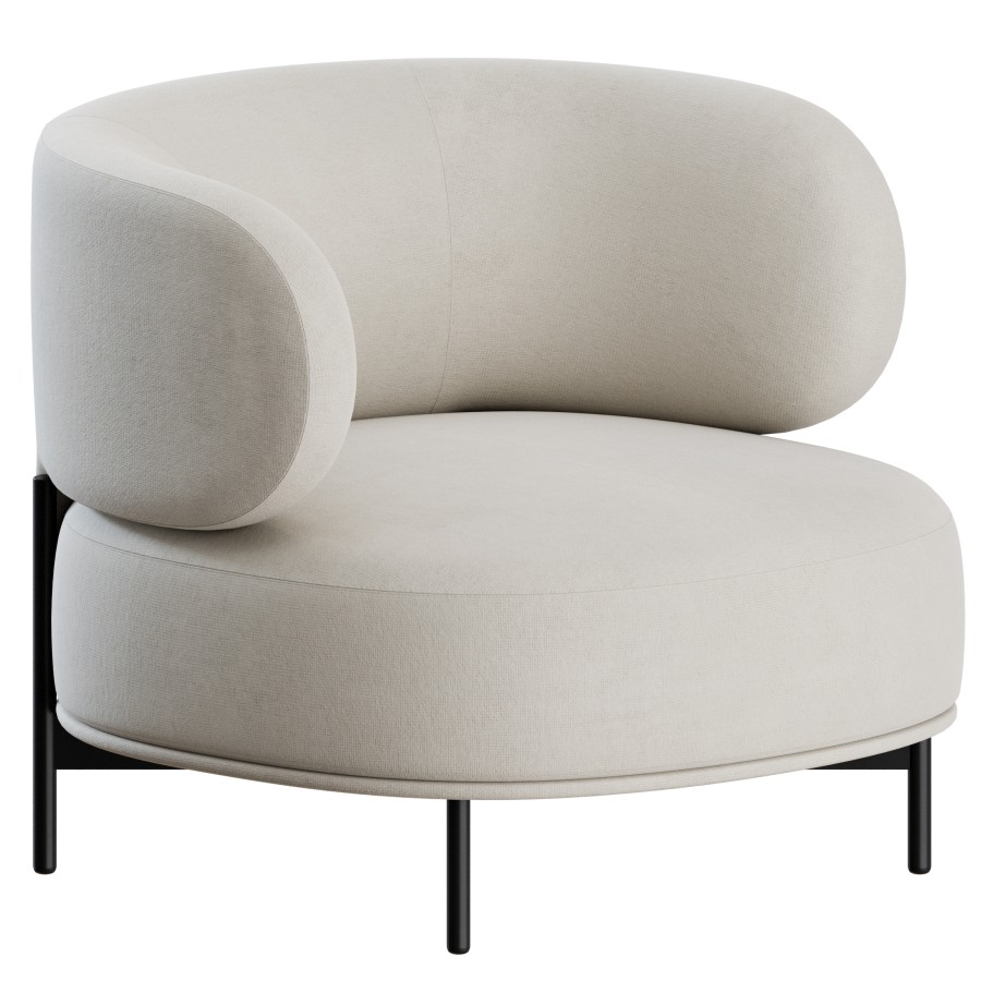 Akiko Lounge Chair - 3D Model for Corona