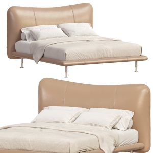 Baia Leather Double Bed