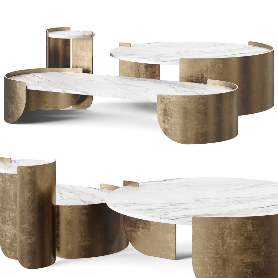 Encore Italia Osiris Coffee Table Collection 3D Model for VRay, Corona ...