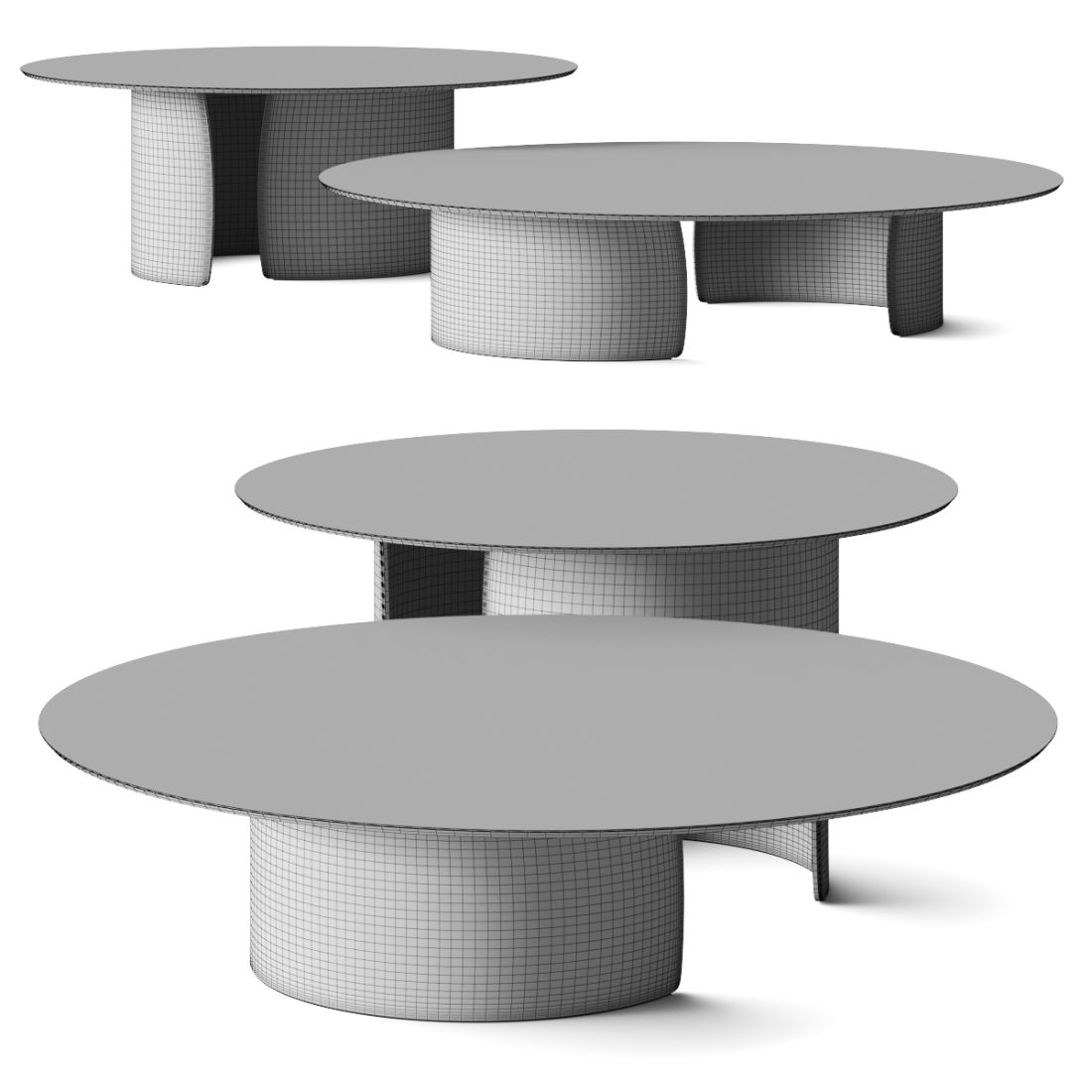 Reflex Petalo Coffee Tables 3D Model for VRay, Corona | CGMood