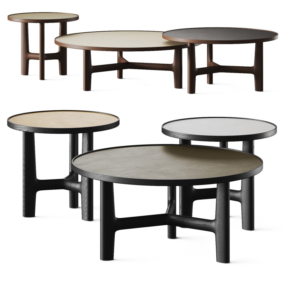 Porada Tillow Coffee Tables 3D Model for VRay, Corona | CGMood