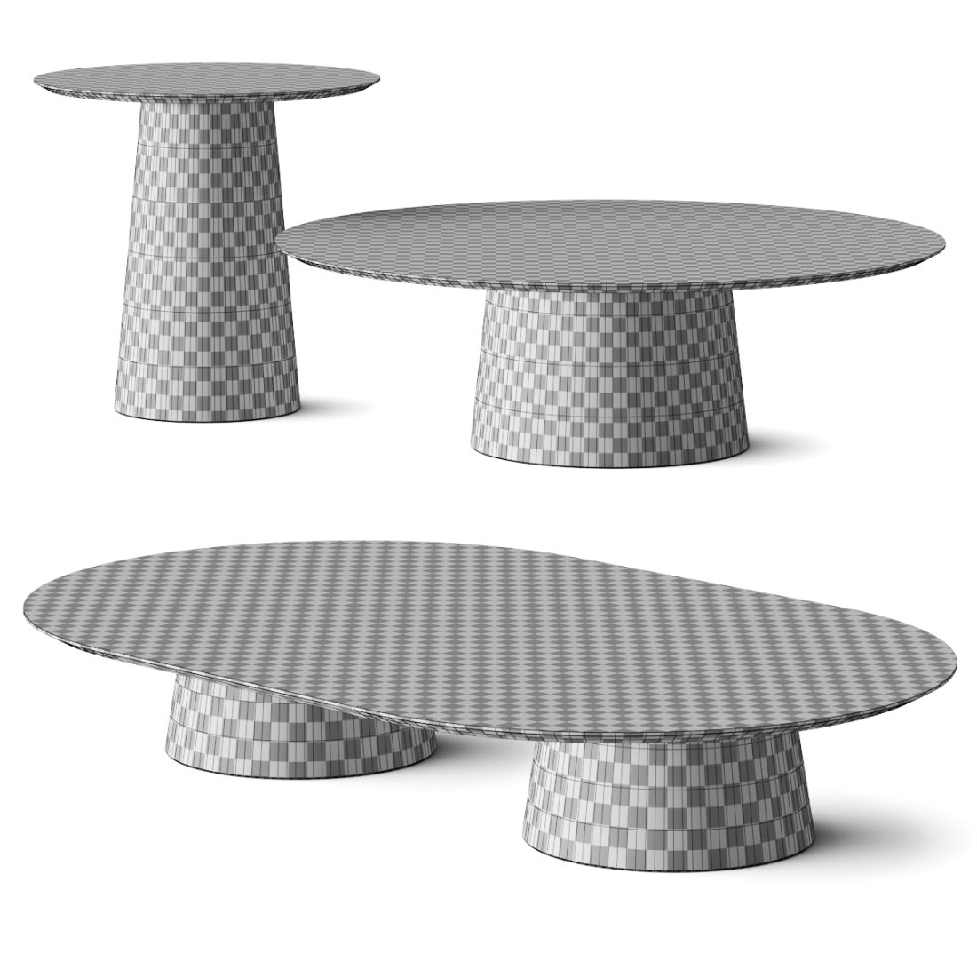 Casa +39 Encore Italia Tholos Coffee Tables 3D Model for VRay, Corona ...