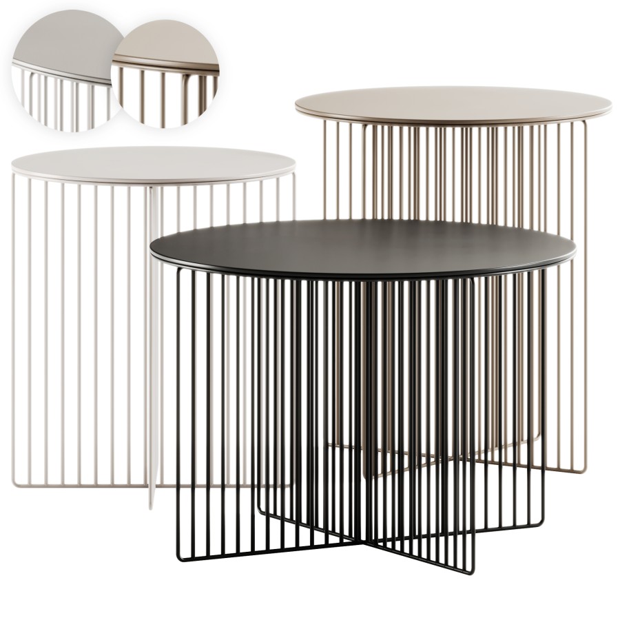 Accursio Round Coffee Table By La Cividina - 3D Model for Corona
