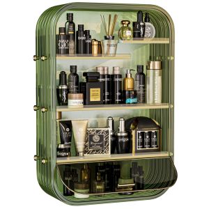 Designer Shelf With Luxury Cosmetics For Bathroom