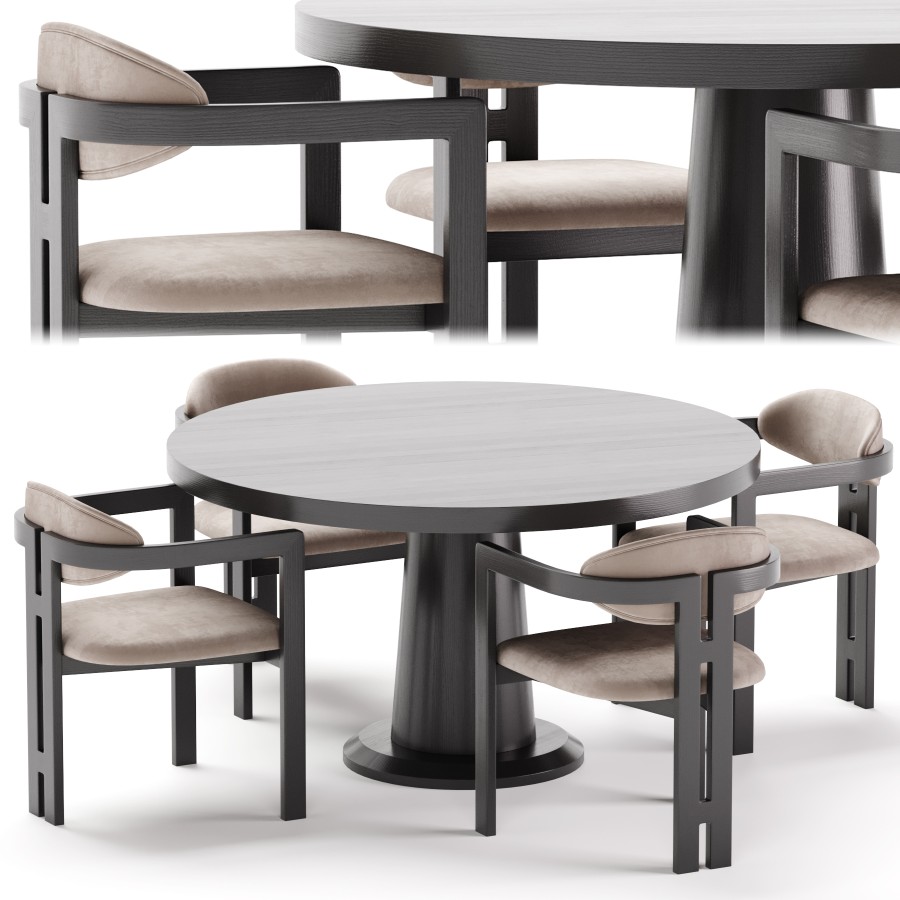 Dining Set - Liang & Eimil - 3D Model for Corona