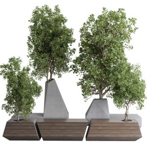 Concrete Box Plants On Stand - Urban Furniture Ben
