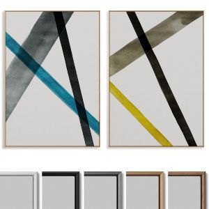 Abstract Painting Frame Set 91
