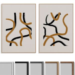 Abstract Painting Frame Set 100