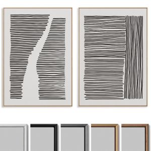 Abstract Painting Frame Set 103