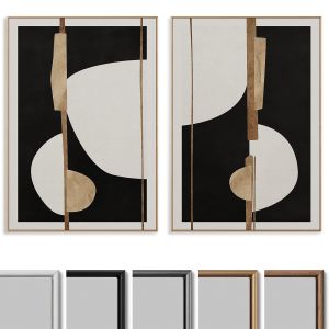 Abstract Painting Frame Set 109