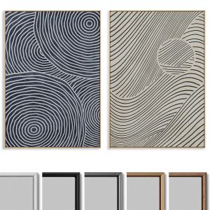 Abstract Painting Frame Set 112