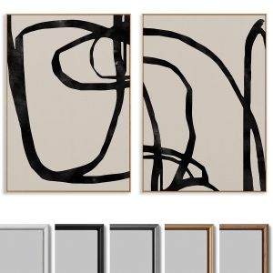 Abstract Painting Frame Set 117