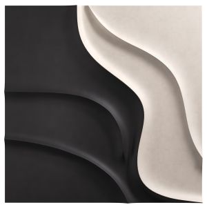 Black And White Sculptural Wall Art