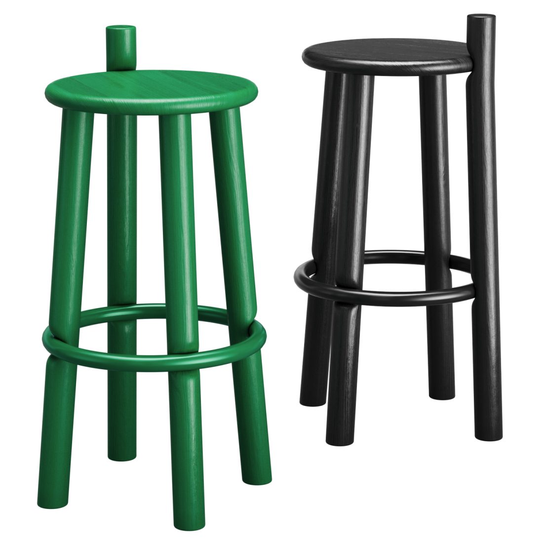 MC27-DOPO BAR STOOL By Mattiazzi 3D Model for VRay, Corona | CGMood