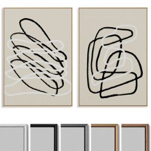 Abstract Painting Frame Set 154