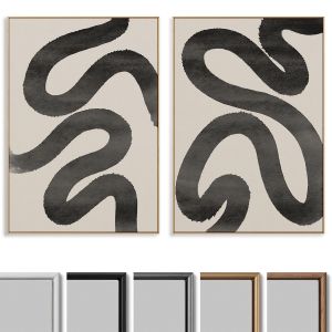 Abstract Painting Frame Set 156