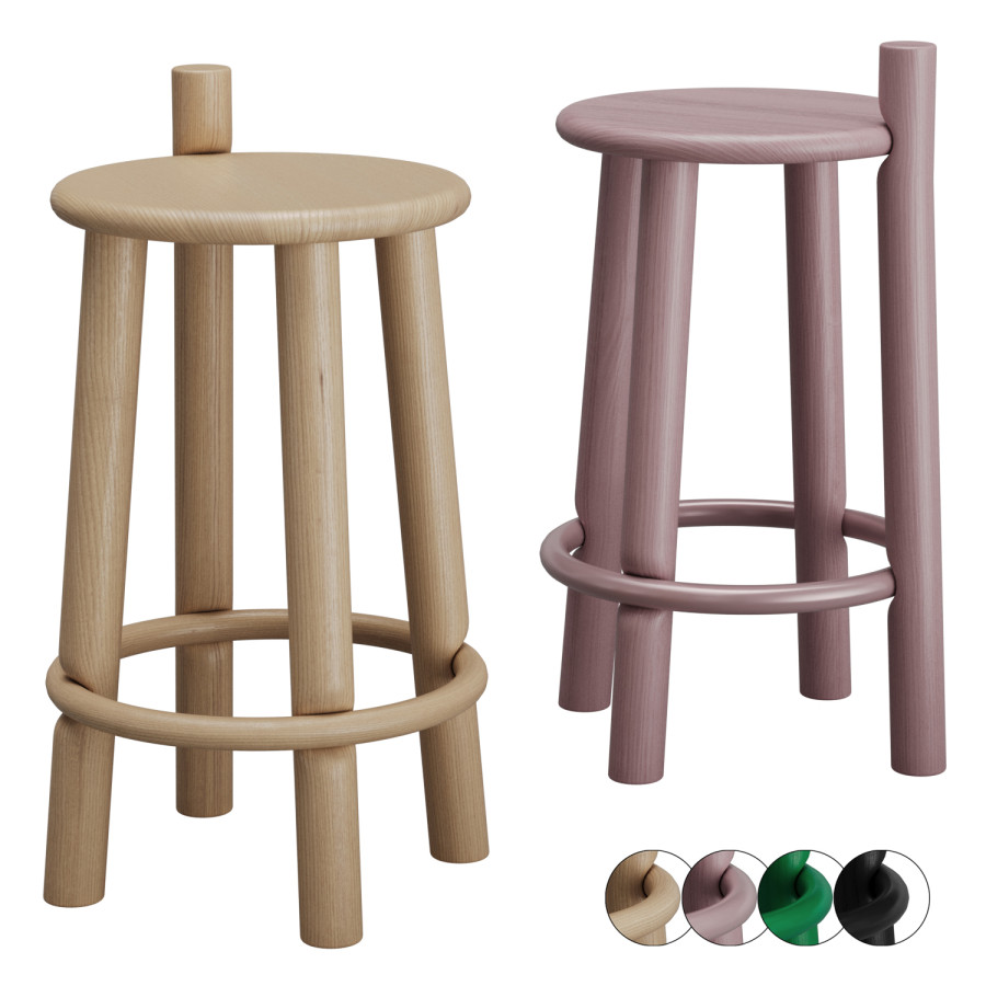 MC27-DOPO COUNTER STOOL (h665) By Mattiazzi 3D Model for VRay