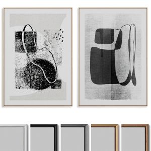 Abstract Painting Frame Set  204