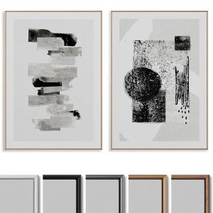 Abstract Painting Frame Set 205