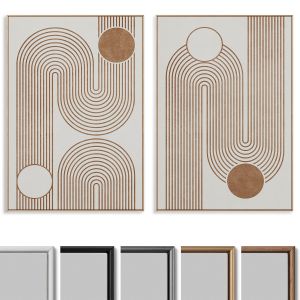 Abstract Painting Frame Set  210