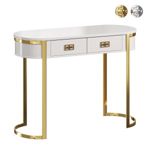 White Modern Console Table By Homary