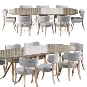 Contemporary Fixed Barrel Table Ii By Luxdeco