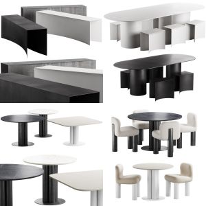 4 in 1 dinning furniture kit vol.3 with 33% off (4 models for the price of 2,66 models)