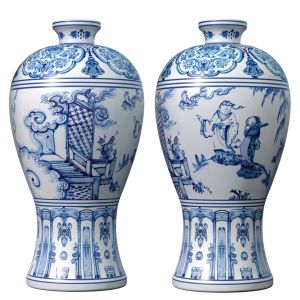 Porcelain Decorative Floor Vase Urn Pot Flowerpot
