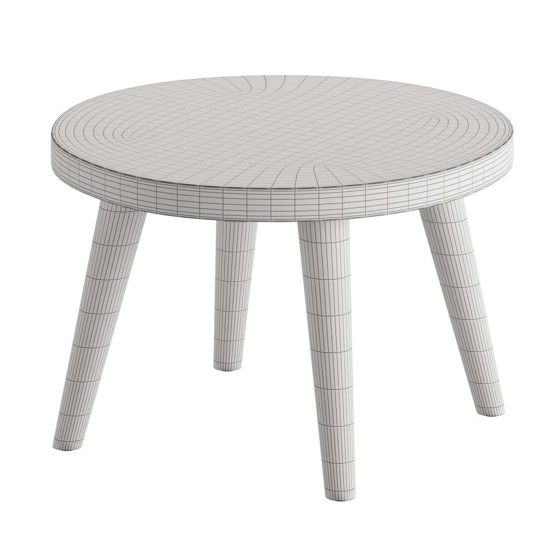 Wood Side Table 3D Model for Corona | CGMood