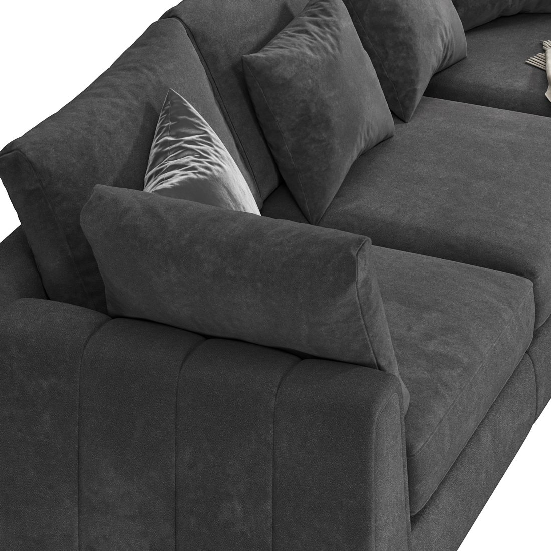 Lucerne Espresso Mix Sofa By Sofology - 3D Model for Corona