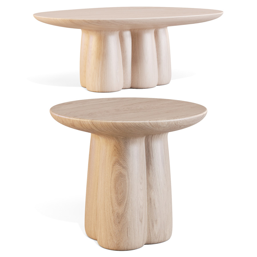 Faina: Soniah - Coffee And Side Table Set 02 3D Model for Corona | CGMood