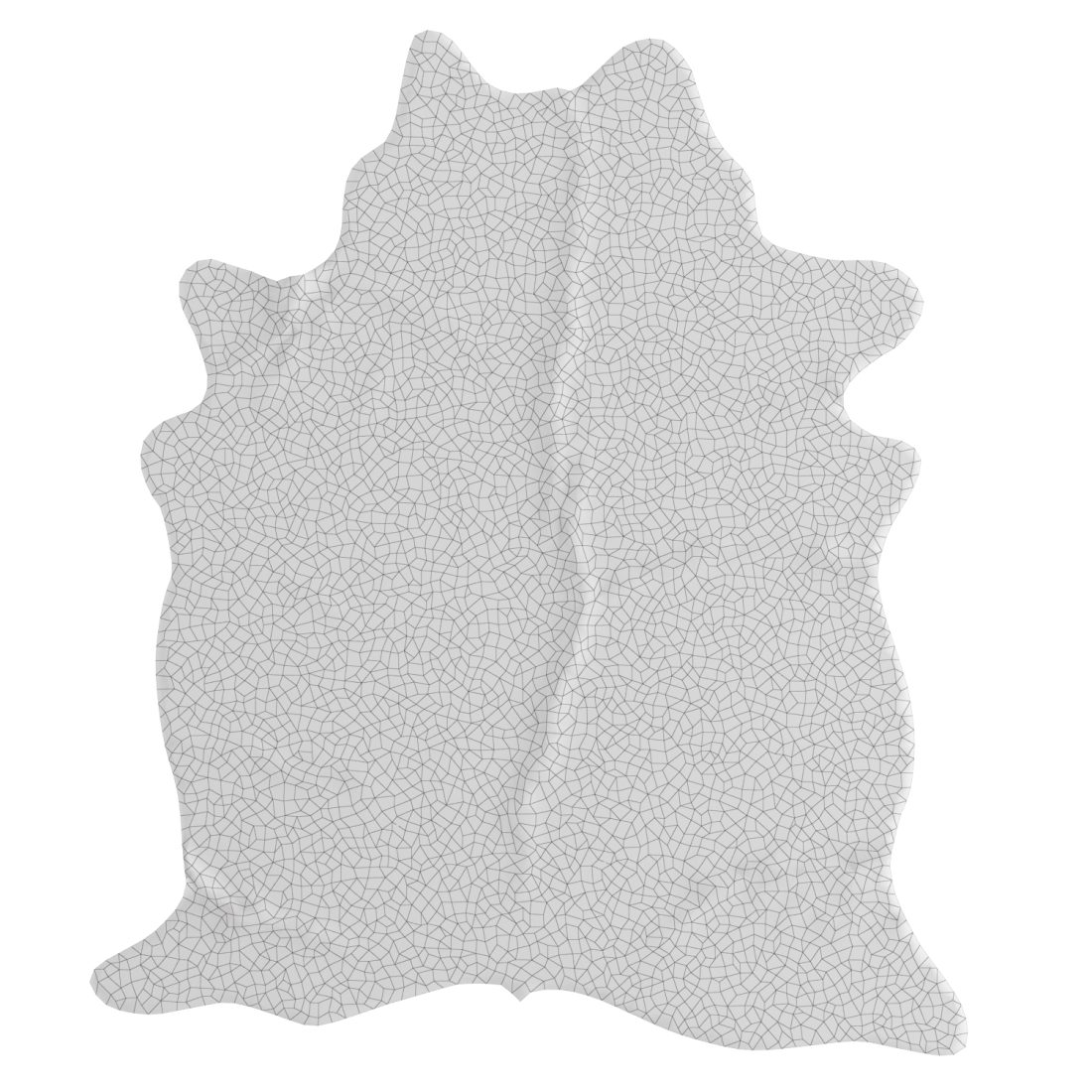 Black And White Cowhide Rug - 3D Model for VRay