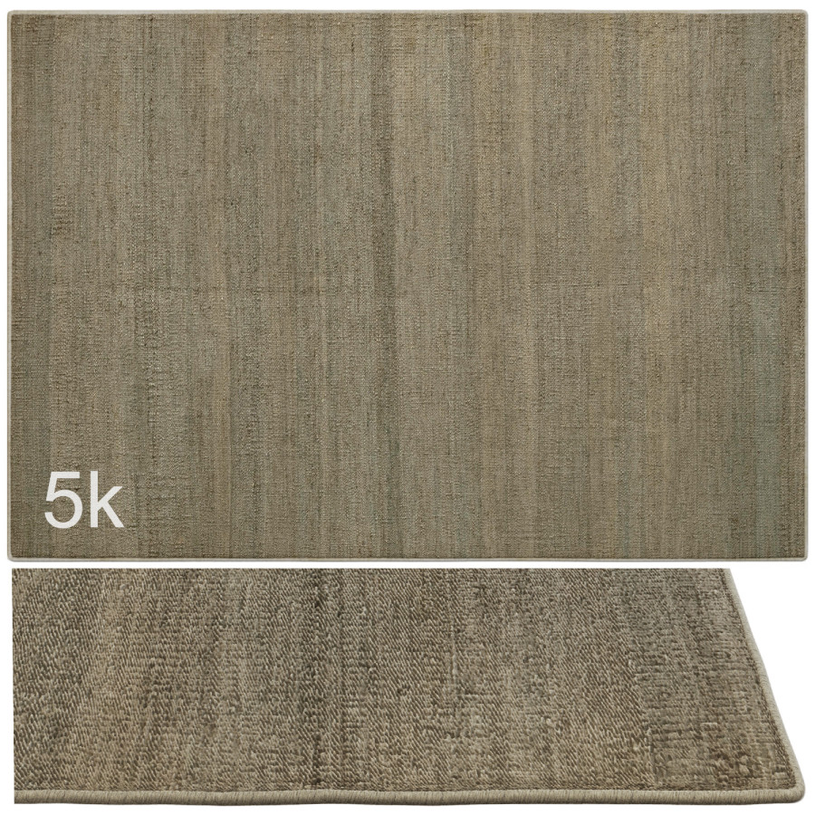 Jute Rug Cad Block Carpet Set 2205 - Jute Rug / 5k - 3D Model for Corona