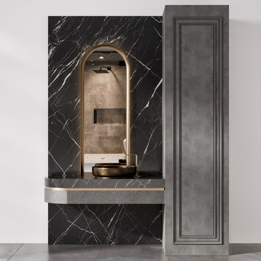 Bathroom Furniture No57 3D Model for VRay, Corona | CGMood