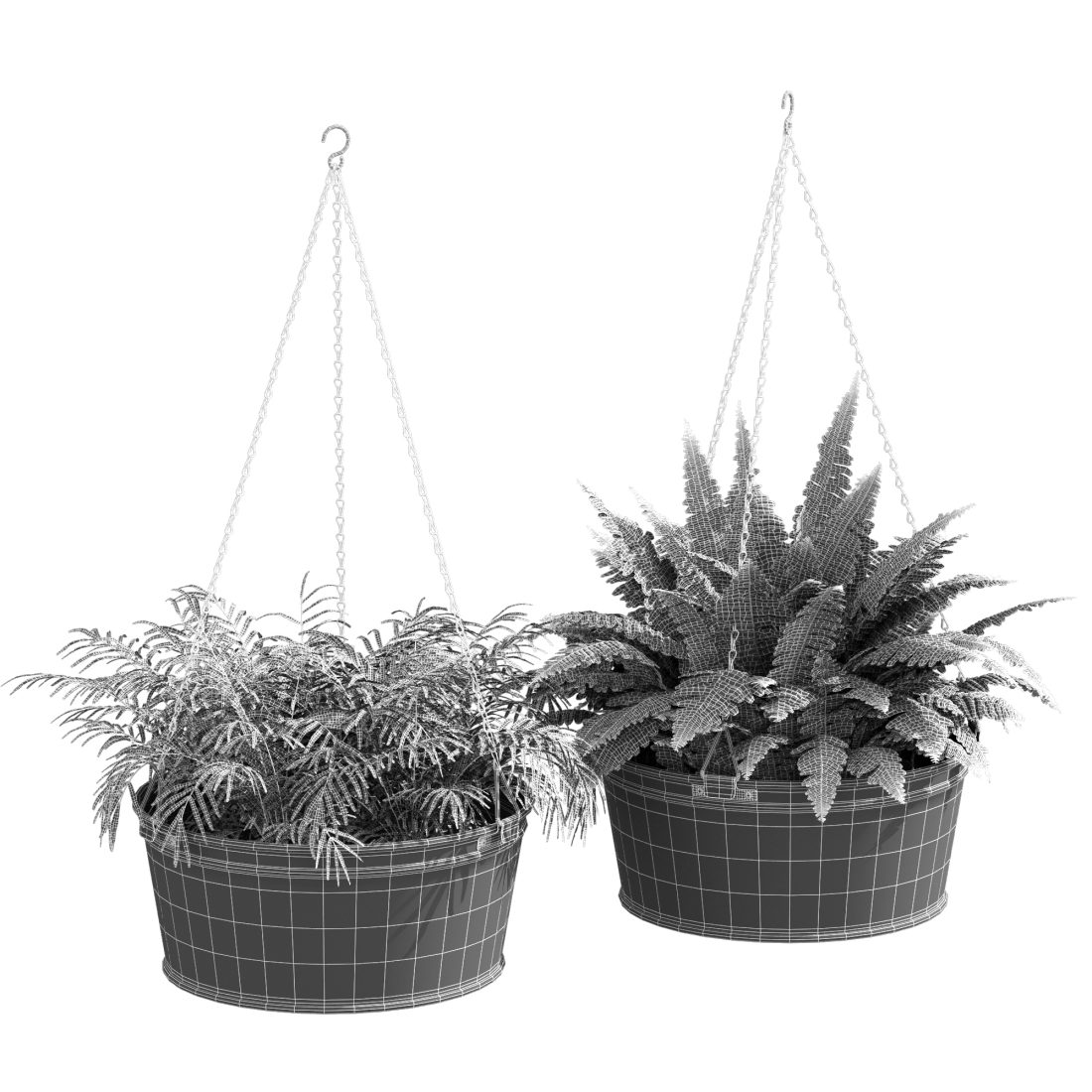Akerbar hanging planter 3d model for corona