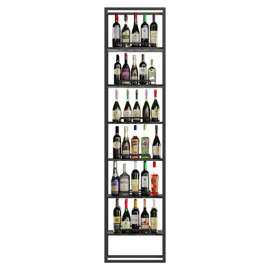Modern Alcohol Rack Modern Rack Alcohol Set 3D Model for VRay, Corona | CGMood