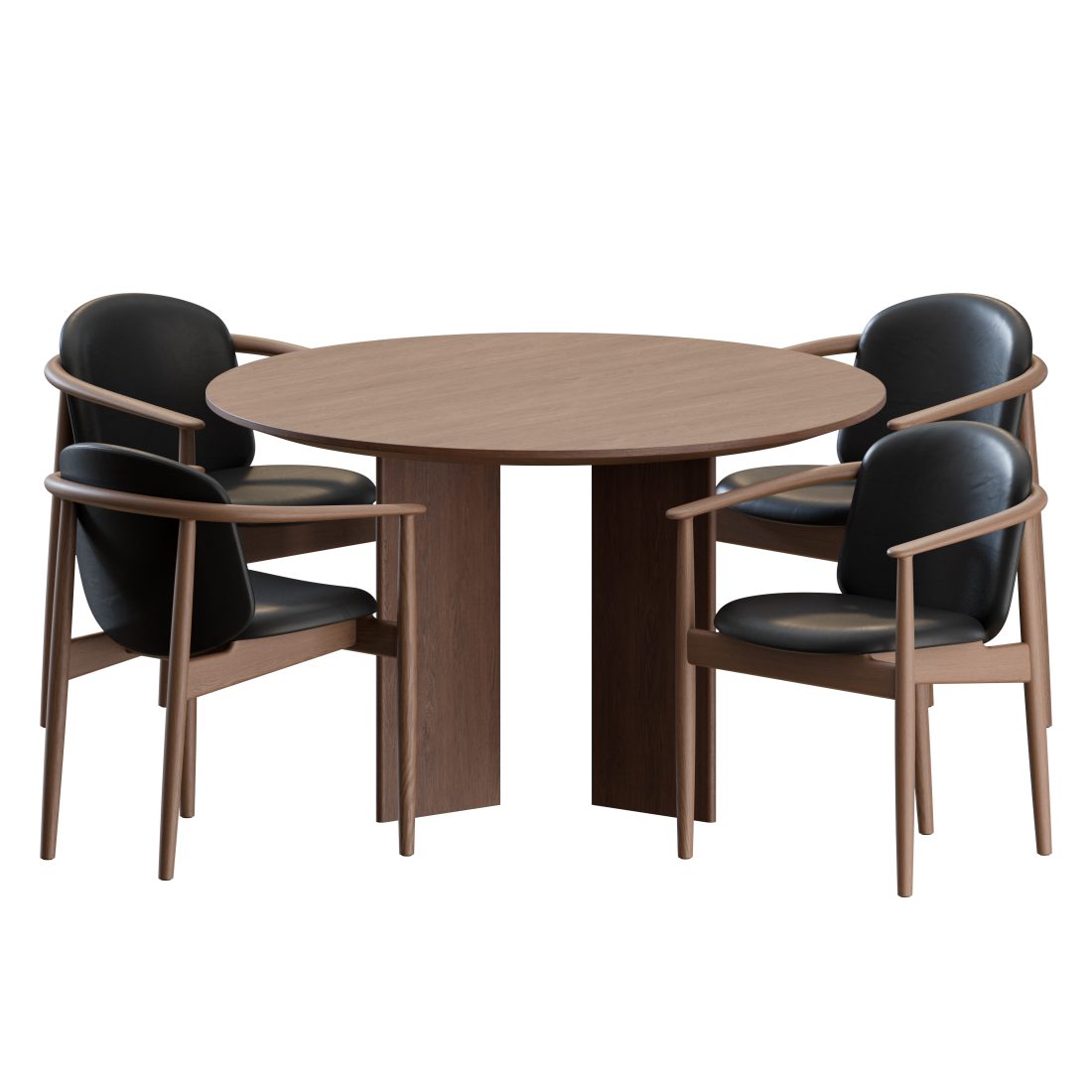 A-dc05 Chair A-dt03 Table By Karimoku Case 3D Model for Corona