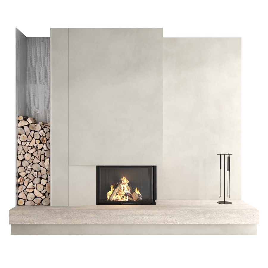 Decorative Wall With Fireplace 64 by Sviatoslav Rakochyi