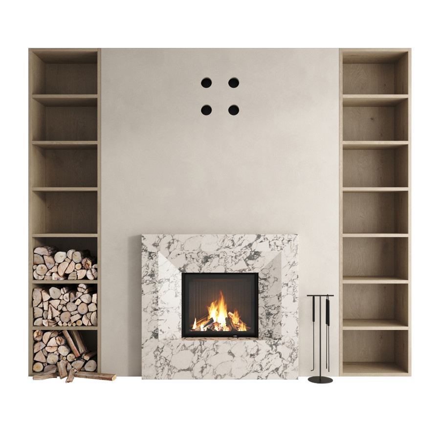 Decorative Wall With Fireplace 65 by Sviatoslav Rakochyi