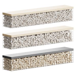 Gabion Bench 3D Model for Corona | CGMood