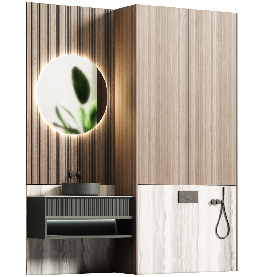 Bathroom Furniture N 04 3D Model for VRay, Corona | CGMood