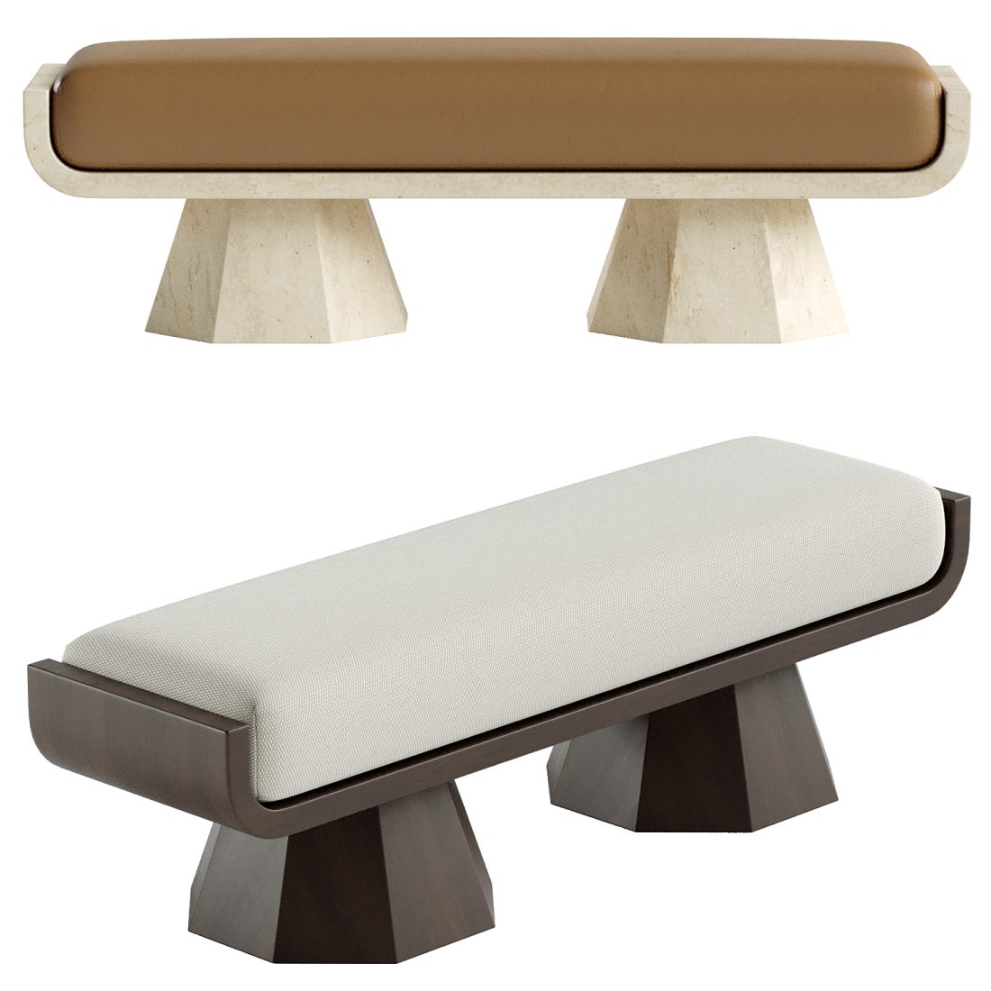 Ava Bench 3D Model for VRay, Corona | CGMood
