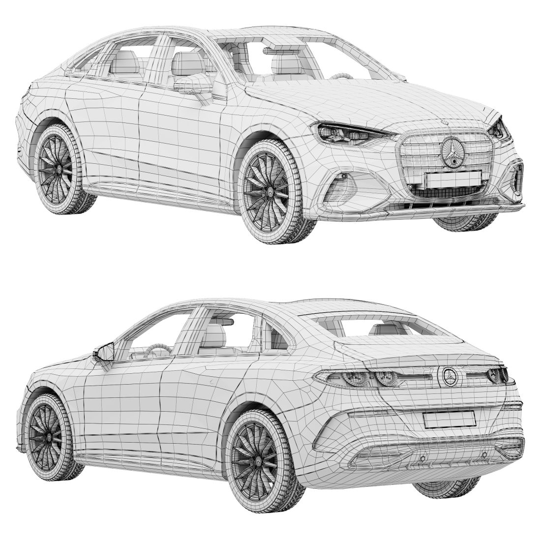 Mercedes-Benz C-Class AMG-Line 2027 3D Model for Corona | CGMood
