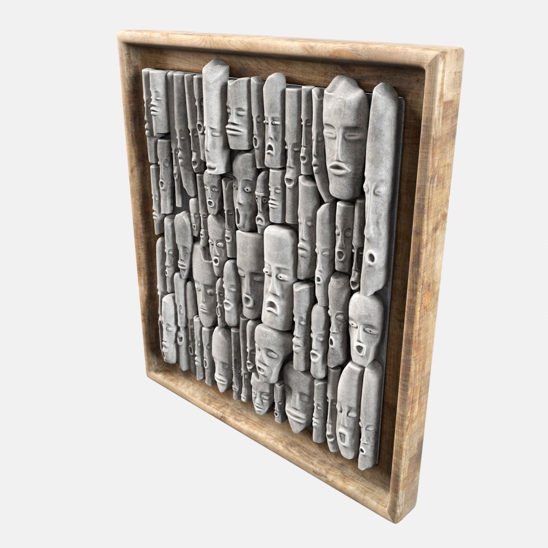 Face Stone N1 3D Model for VRay | CGMood