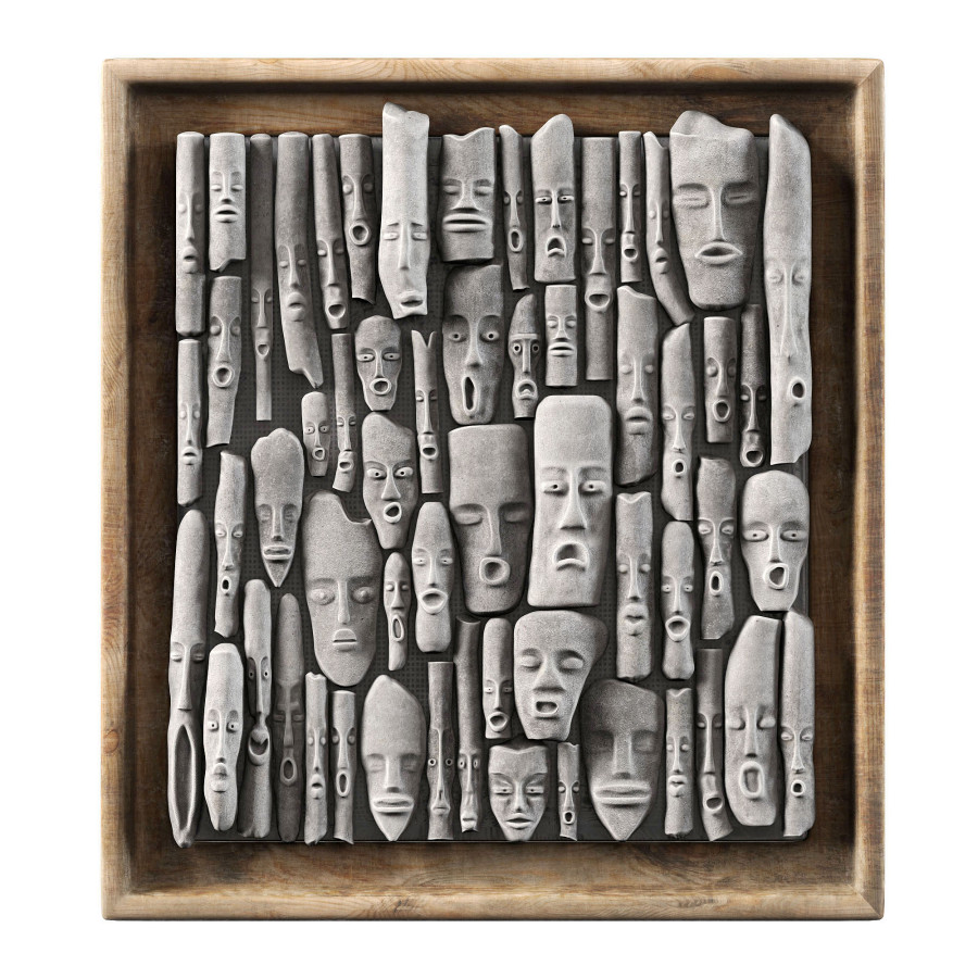 Face Stone N1 3D Model for VRay | CGMood