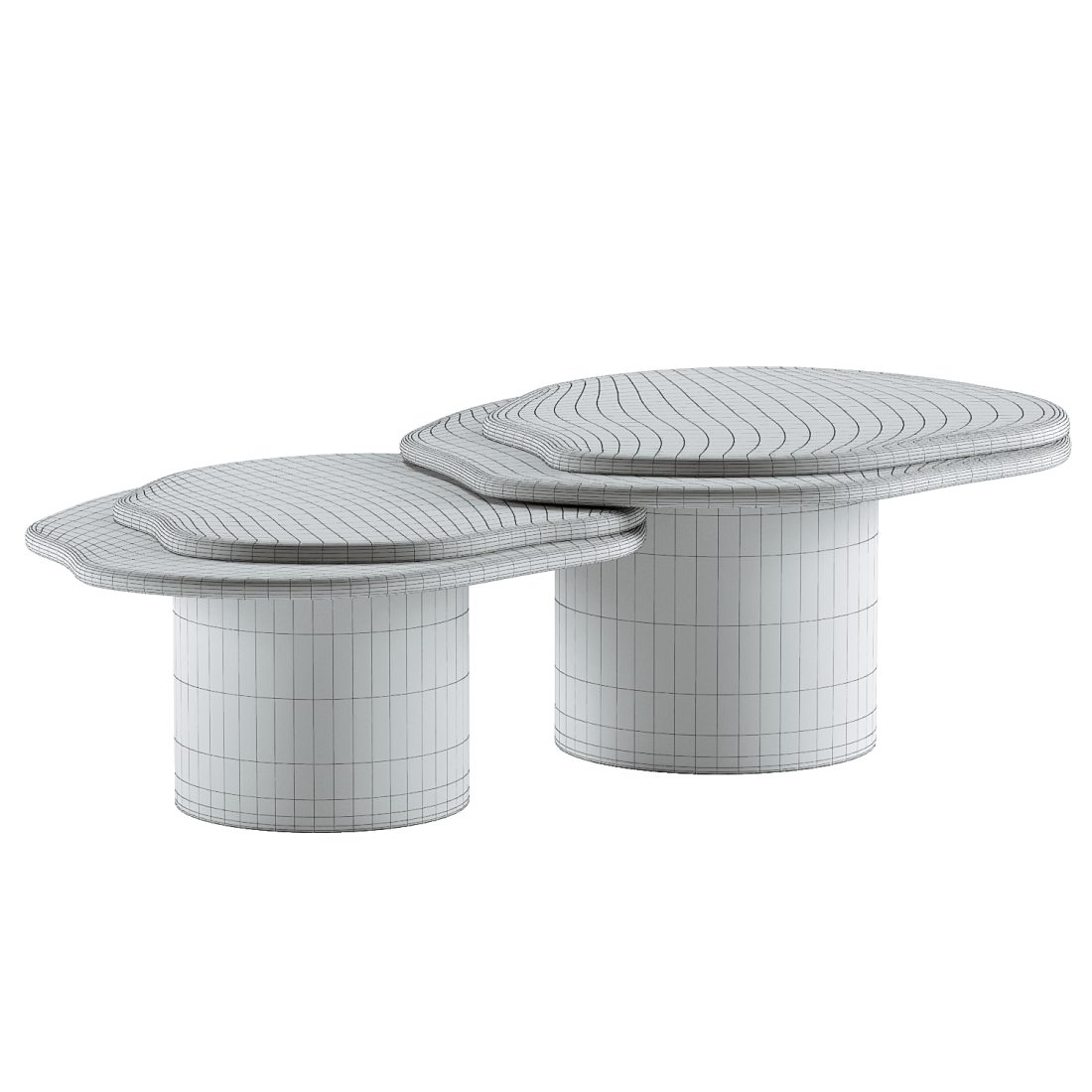 Nuga Coffee Table 3D Model for VRay, Corona | CGMood